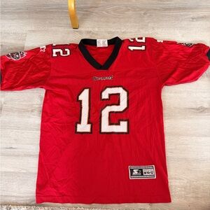 Red Buccaneers Jersey with Number 12